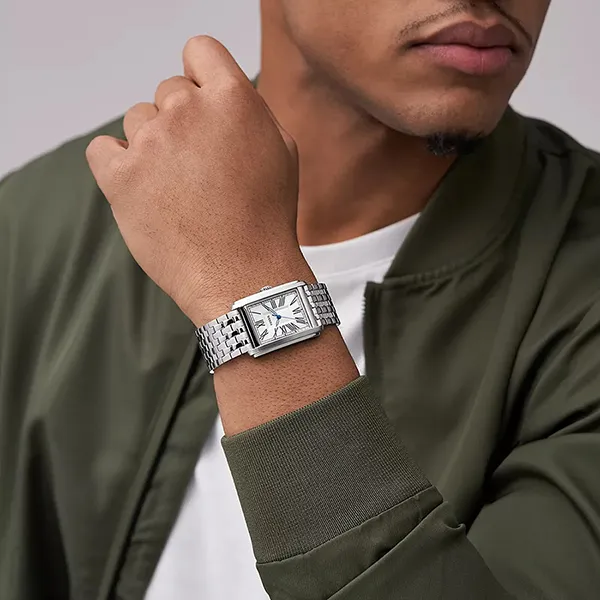 Đồng Hồ Nam Fossil Carraway Three-Hand Stainless Steel Watch FS6008 Màu Bạc