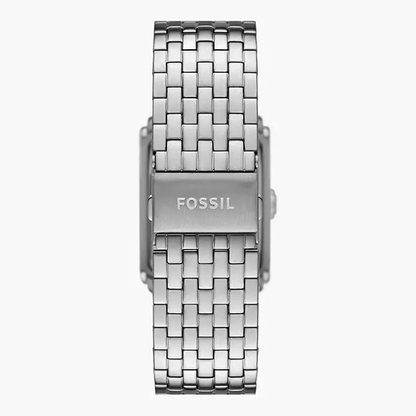 Đồng Hồ Nam Fossil Carraway Three-Hand Stainless Steel Watch FS6008 Màu Bạc