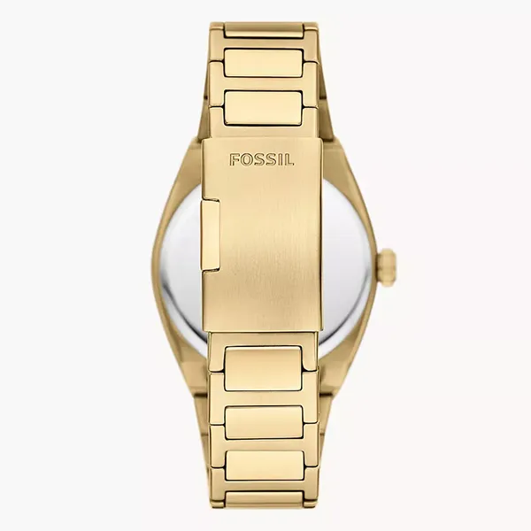 Đồng Hồ Nam Fossil Everett Gold-Tone Stainless Steel Watch FS6037 Màu Vàng Gold