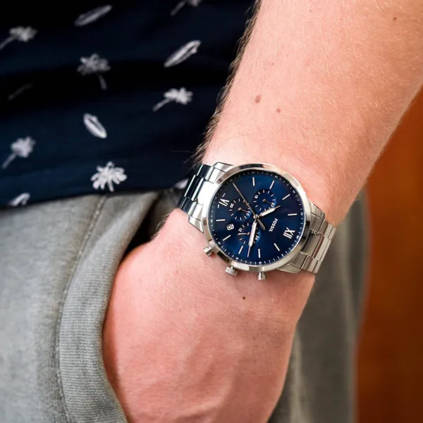 Đồng Hồ Nam Fossil Neutra Chronograph Stainless Steel Watch FS5792 Màu Bạc - Đồng hồ - Vua Hàng Hiệu