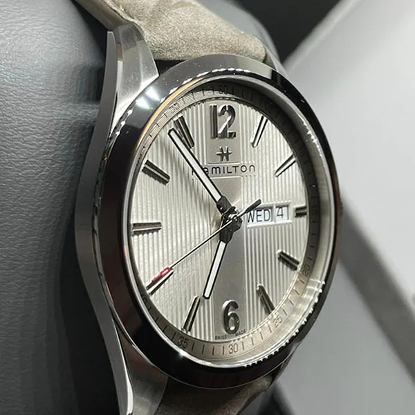Đồng Hồ Nam Hamilton Broadway Silver Dial Grey H43311915 40mm Màu Nâu Bạc - Đồng hồ - Vua Hàng Hiệu