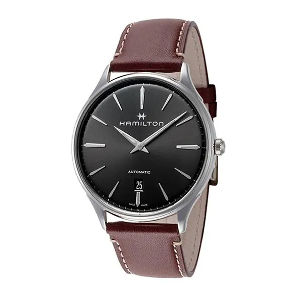 Đồng Hồ Nam Hamilton Jazzmaster Thinline Automatic H38525881 40mm Màu Nâu Đen - Đồng hồ - Vua Hàng Hiệu