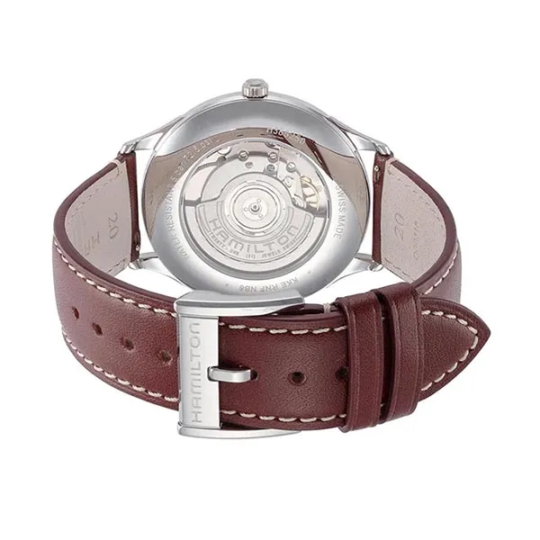 Đồng Hồ Nam Hamilton Jazzmaster Thinline Automatic H38525881 40mm Màu Nâu Đen - Đồng hồ - Vua Hàng Hiệu