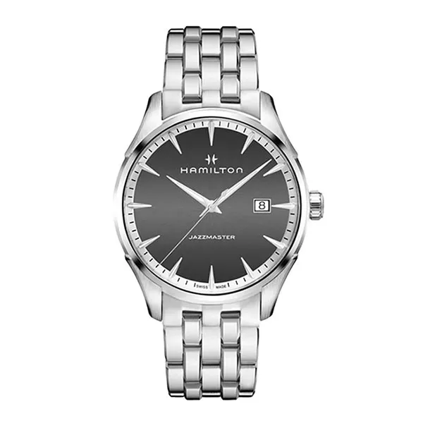 Đồng Hồ Nam Hamilton Quartz H32451181 Jazzmaster Thinline 40mm Màu Bạc Đen - Đồng hồ - Vua Hàng Hiệu
