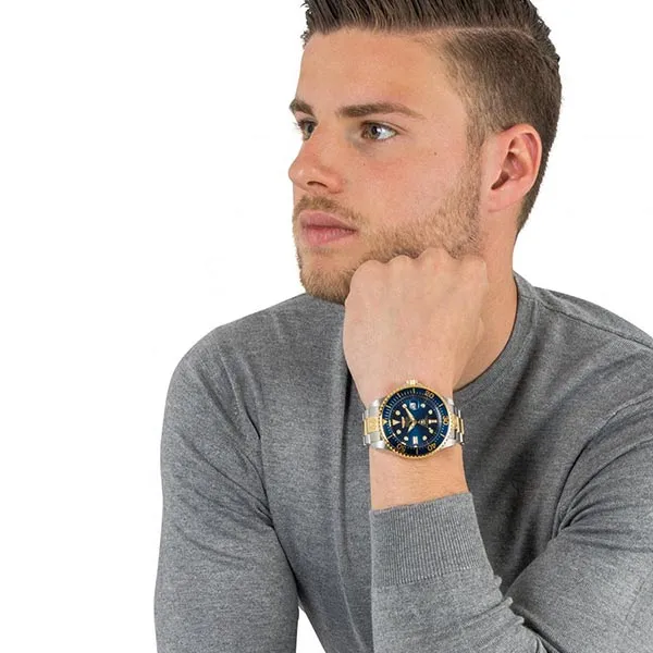 Đồng Hồ Nam Invicta Pro Diver Automatic Blue Dial Men Watch 27613 Màu Xanh Vàng