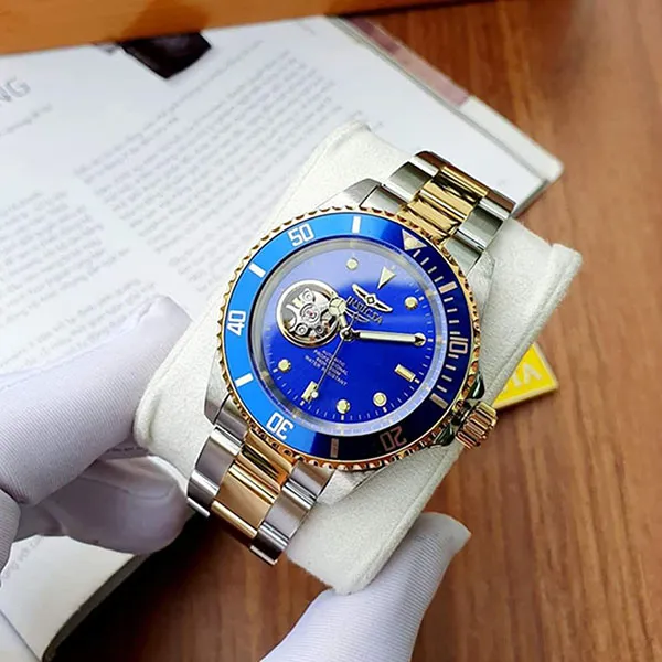 Đồng Hồ Nam Invicta Pro Diver Automatic Blue Dial Two-Tone Men Watch 21719 Màu Xanh Vàng