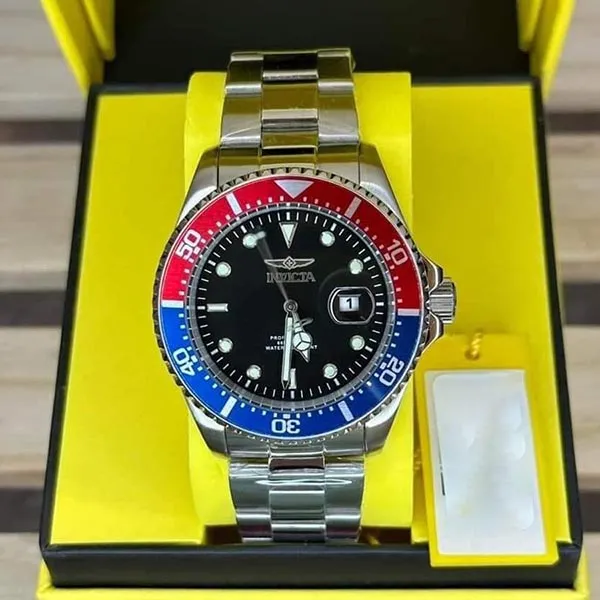 Đồng Hồ Nam Invicta Pro Diver Quartz Black Dial Pepsi 23384 43mm Màu Bạc Đen - Đồng hồ - Vua Hàng Hiệu