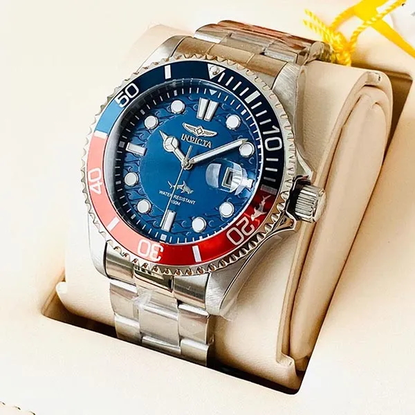 Đồng Hồ Nam Invicta Pro Diver Quartz Black Dial Pepsi Bezel 30951 43mm Màu Xanh Biển - Đồng hồ - Vua Hàng Hiệu
