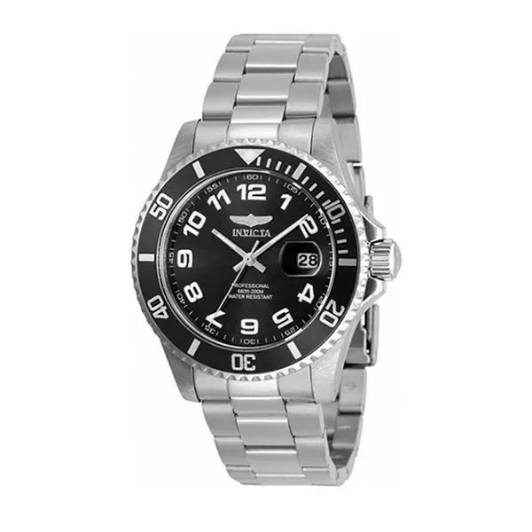 Đồng Hồ Nam Invicta Pro Diver Quartz Black Dial Stainless Steel Men Watch 30690 Màu Đen Bạc - Đồng hồ - Vua Hàng Hiệu