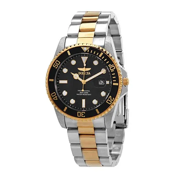 Đồng Hồ Nam Invicta Pro Diver Quartz Black Dial Two-Tone Men Watch 33269 Màu Vàng Đen - Đồng hồ - Vua Hàng Hiệu
