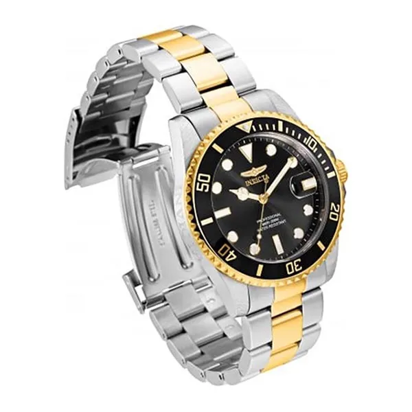 Đồng Hồ Nam Invicta Pro Diver Quartz Black Dial Two-Tone Men Watch 33269 Màu Vàng Đen - Đồng hồ - Vua Hàng Hiệu