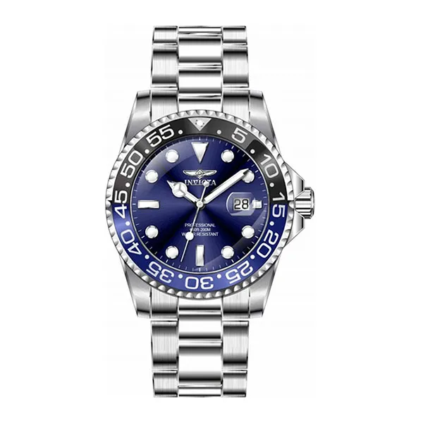 Đồng Hồ Nam Invicta Pro Diver Quartz Blue Dial Men Watch 33253 Màu Bạc Xanh