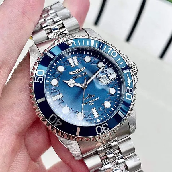 Đồng Hồ Nam Invicta Pro Diver Quartz Blue Dial Stainless Steel Men Watch 30610 Màu Bạc Xanh - Đồng hồ - Vua Hàng Hiệu