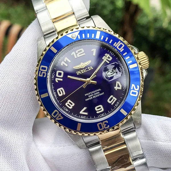 Đồng Hồ Nam Invicta Pro Diver Quartz Blue Dial Two-Tone Men Watch 30692 Màu Xanh Vàng - Đồng hồ - Vua Hàng Hiệu