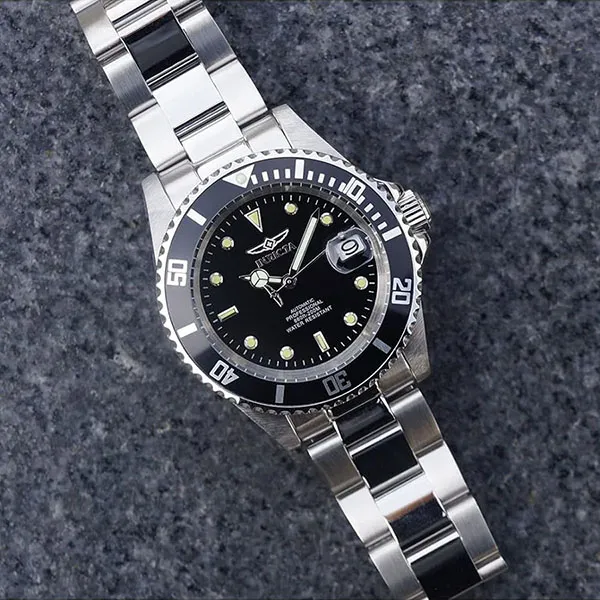 Đồng Hồ Nam Invicta Pro Diver Stainless Steel Men's Automatic Watch 8926OBXL 43mm Màu Bạc Đen - Đồng hồ - Vua Hàng Hiệu