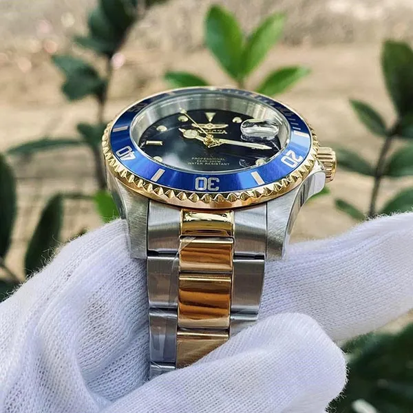 Đồng Hồ Nam Invicta Quartz IN26972 Pro Diver 40mm Màu Xanh Vàng