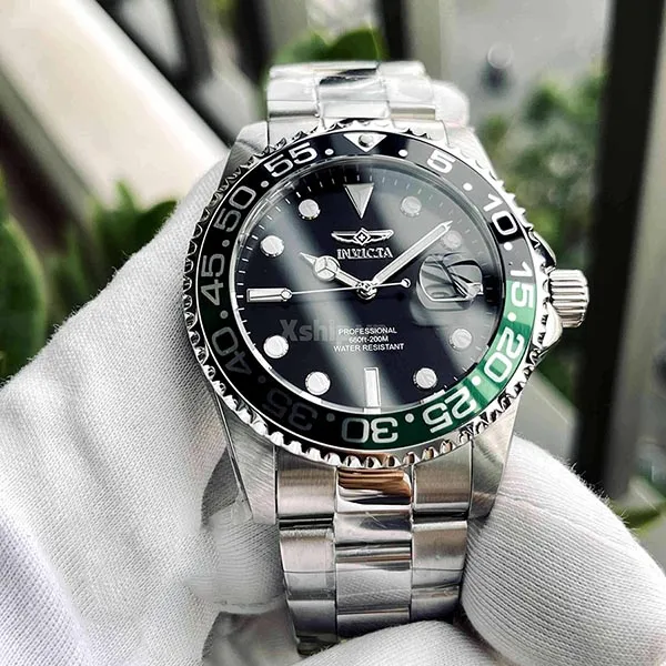 Đồng Hồ Nam Invicta Quartz Pro Diver 36547 42mm Màu Bạc Đen