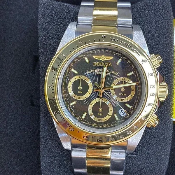 Đồng Hồ Nam Invicta Speedway Chronograph 9224 40mm Màu Vàng – Bạc