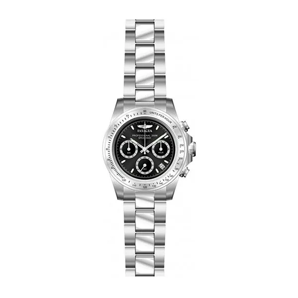 Đồng Hồ Nam Invicta Speedway Chronograph GMT Quartz Black Dial Men Watch 37168 Màu Bạc Đen