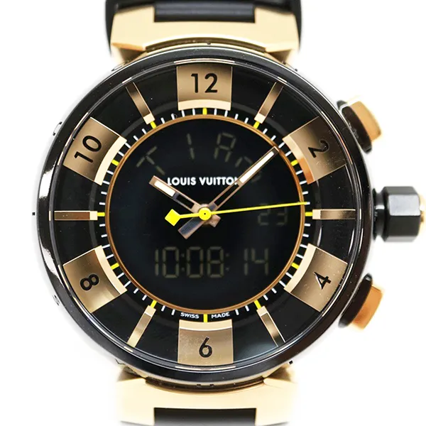 Đồng Hồ Nam Louis Vuitton LV Tambour Q118N Màu Đen