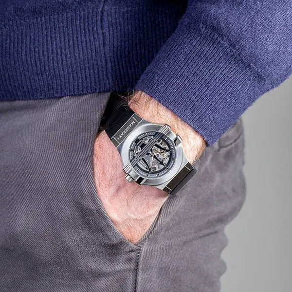 Đồng Hồ Nam Maserati Potenza Automatic R8821108038 Màu Đen Bạc
