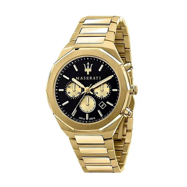 Đồng Hồ Nam Maserati Stile Automatic Men's Watch R8873642001 Màu Đen Vàng