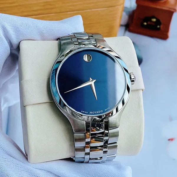 Đồng Hồ Nam Movado 0606369 Collection Blue Watch Màu Xanh Bạc - Đồng hồ - Vua Hàng Hiệu