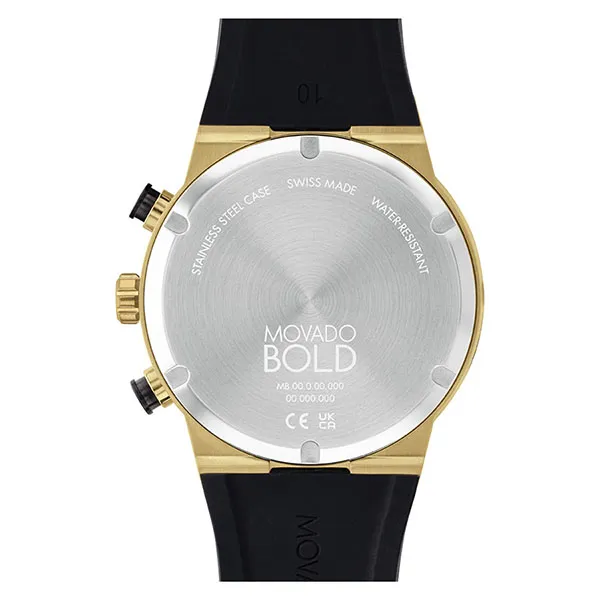 Đồng Hồ Nam Movado 3600895 Bold Fusion Chronograph Quartz Bronze Màu Vàng Đen