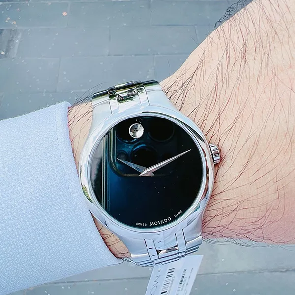 Đồng Hồ Nam Movado Museum Black 0606367 Màu Đen Bạc - Đồng hồ - Vua Hàng Hiệu