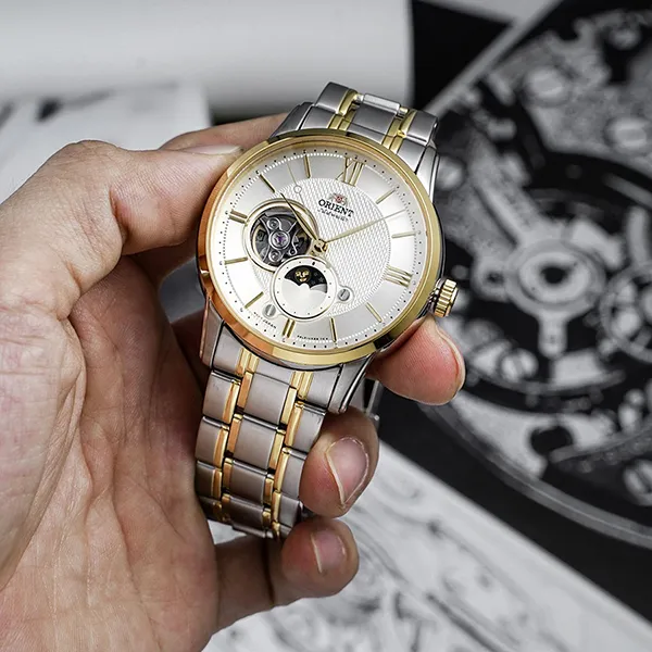 Đồng Hồ Nam Orient Sun And Moon Gen 4 RA-AS0007S10B Màu Bạc/Gold - Đồng hồ - Vua Hàng Hiệu