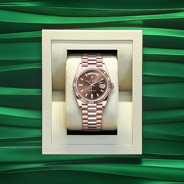 Đồng Hồ Nam Rolex Day-Date 40mm Rose Gold Chocolate Dial Màu Vàng Hồng - Đồng hồ - Vua Hàng Hiệu