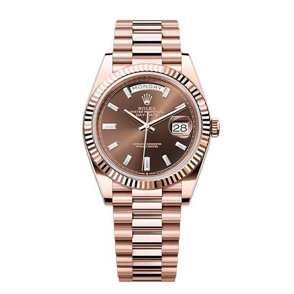 Đồng Hồ Nam Rolex Day-Date 40mm Rose Gold Chocolate Dial Màu Vàng Hồng - Đồng hồ - Vua Hàng Hiệu