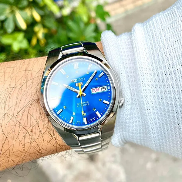 Đồng Hồ Nam Seiko 5 Automatic SNK615K1 Màu Bạc Xanh - Đồng hồ - Vua Hàng Hiệu