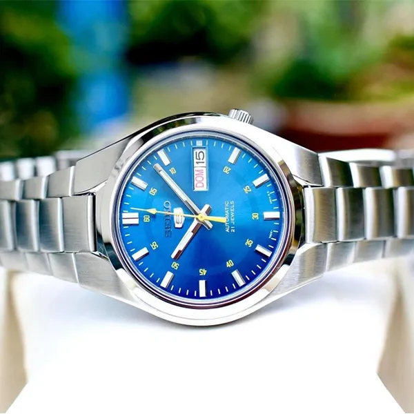 Đồng Hồ Nam Seiko 5 Automatic SNK615K1 Màu Bạc Xanh - Đồng hồ - Vua Hàng Hiệu