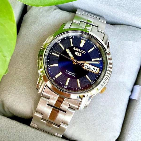 Đồng Hồ Nam Seiko 5 SNKL79 Màu Bạc Xanh Navy