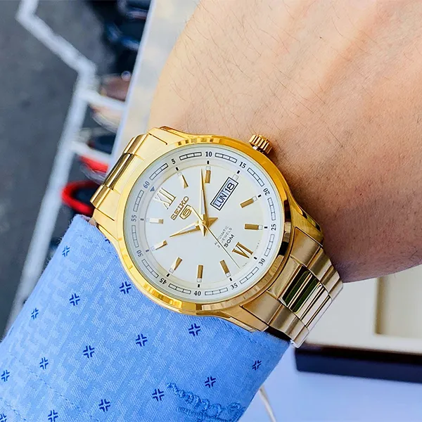 Đồng Hồ Nam Seiko 5 SNKP20J1 Màu Vàng Gold