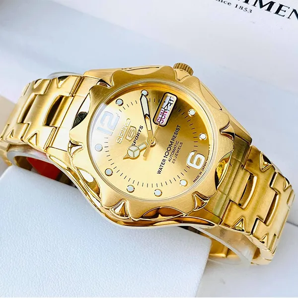 Đồng Hồ Nam Seiko 5 Sport SNZ460J1 Màu Vàng Gold