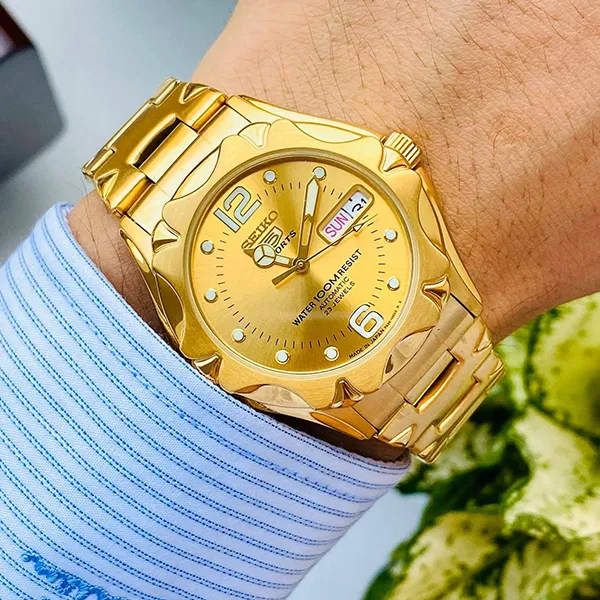 Đồng Hồ Nam Seiko 5 Sport SNZ460J1 Màu Vàng Gold
