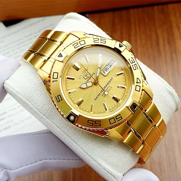 Đồng Hồ Nam Seiko 5 Sports SNZB26J1 Màu Vàng Gold