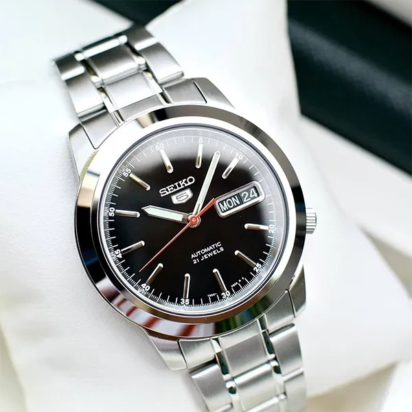 Đồng Hồ Nam Seiko 5 SSA379J1 Màu Bạc Đen