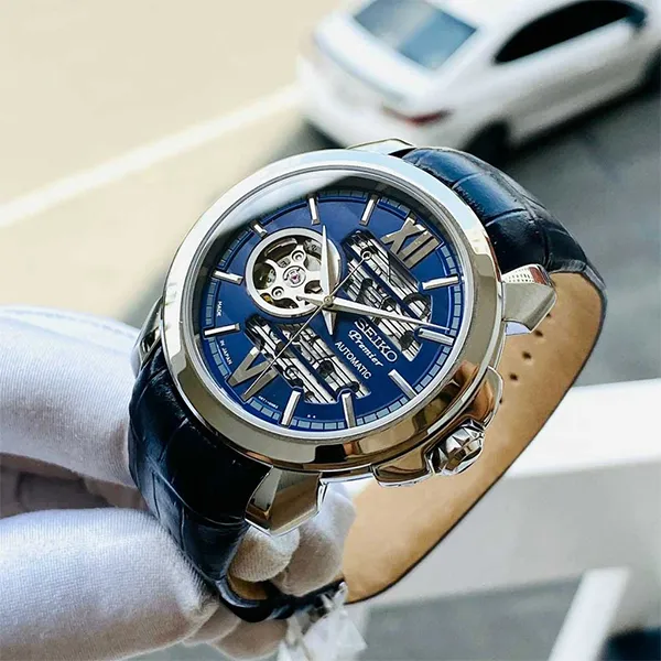 Đồng Hồ Nam Seiko Automatic Premier SSA399J1 Màu Xanh Navy Bạc