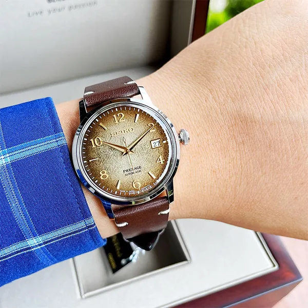 Đồng Hồ Nam Seiko Presage Cocktail Limited SARY183 Màu Nâu Bạc - Đồng hồ - Vua Hàng Hiệu