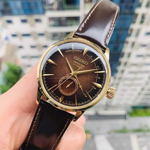 Đồng Hồ Nam Seiko Presage Cocktail Limited SSA392J1 Màu Nâu Vàng