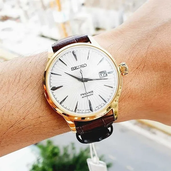 Đồng Hồ Nam Seiko Presage Cocktail SRPB44J1 Màu Nâu Vàng - Đồng hồ - Vua Hàng Hiệu