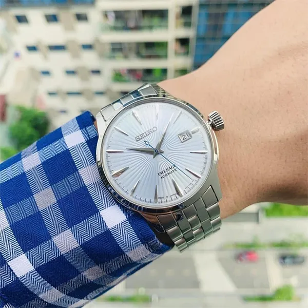Đồng Hồ Nam Seiko Presage Cocktail SRPE19J1 Màu Bạc - Đồng hồ - Vua Hàng Hiệu