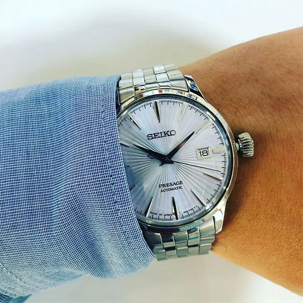 Đồng Hồ Nam Seiko Presage Cocktail SRPE19J1 Màu Bạc - Đồng hồ - Vua Hàng Hiệu