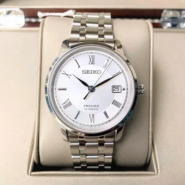 Đồng Hồ Nam Seiko Presage SRPC05J1 Màu Bạc