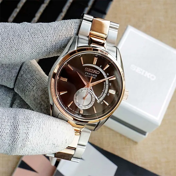 Đồng Hồ Nam Seiko Presage SSA354J1 Màu Bạc Vàng Hồng - Đồng hồ - Vua Hàng Hiệu