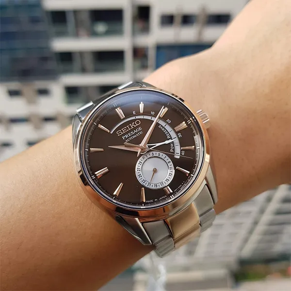 Đồng Hồ Nam Seiko Presage SSA354J1 Màu Bạc Vàng Hồng - Đồng hồ - Vua Hàng Hiệu