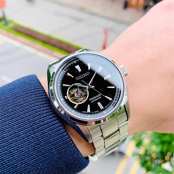 Đồng Hồ Nam Seiko Presage SSA357J1 Màu Bạc Đen - Đồng hồ - Vua Hàng Hiệu